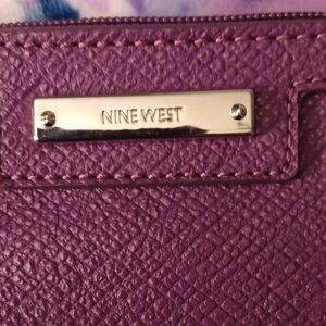 Nine West Textured Purple Wristlet